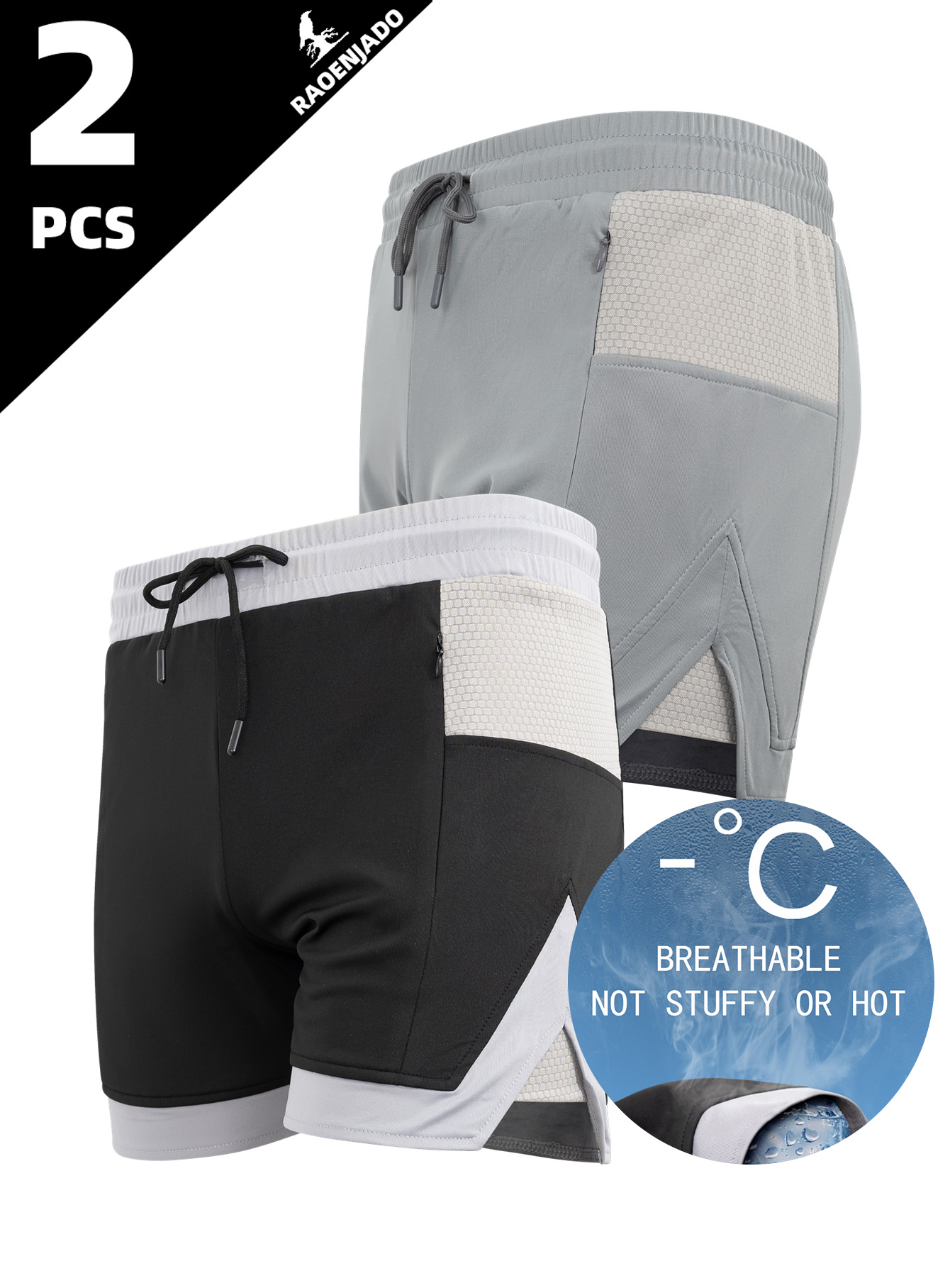 Trunk Breathable Men - Herren-Sportshorts Schnelltrocknend Sommer-Laufshorts Leichte Atmungsaktive Badeshorts
