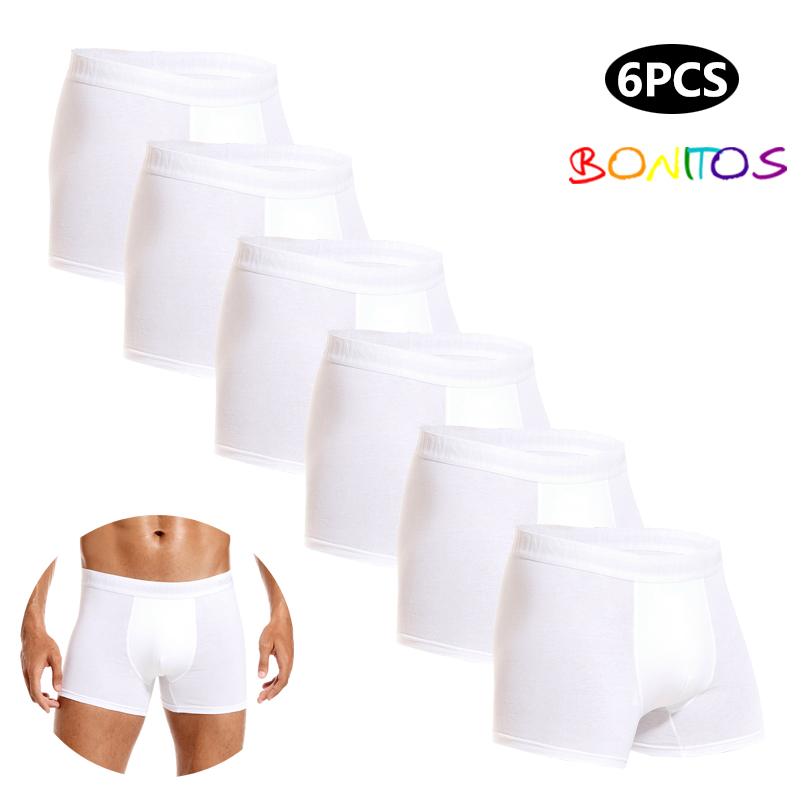Multi Pack Underwear - 6 stücke Weiß Männer Höschen Baumwolle