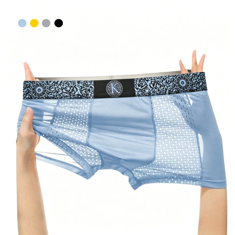 Mesh Sport Boxer - Herren Cool Ice Silk Mesh Boxershorts