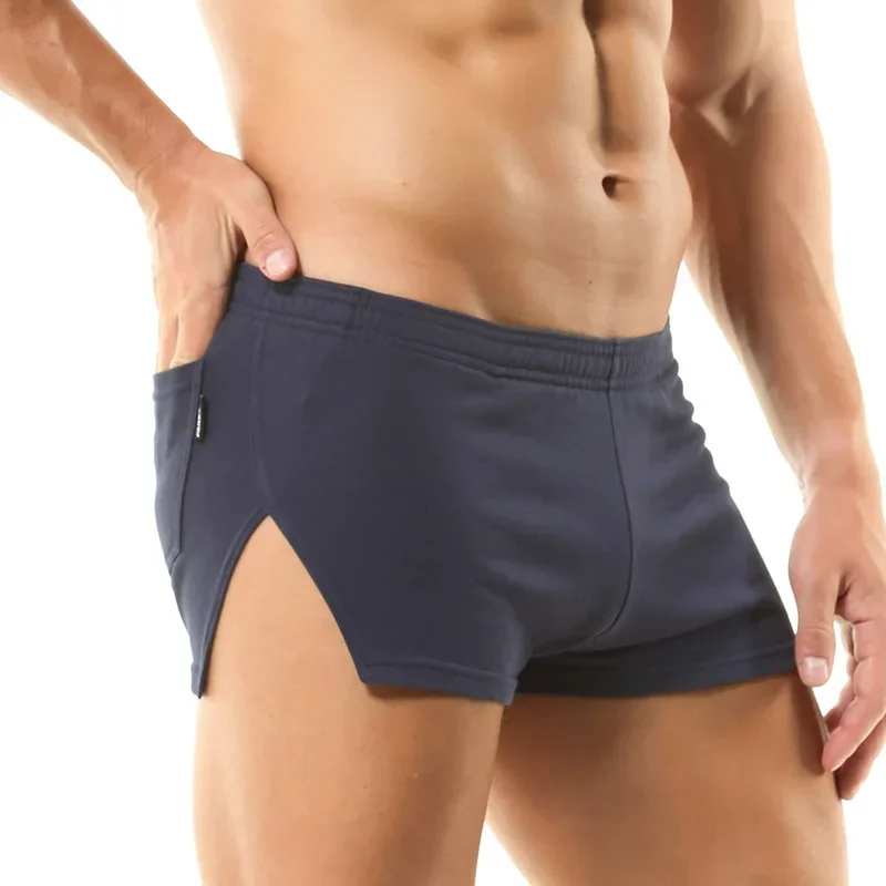 Trunk Breathable Men - Männer Casual Shorts Einfarbig Baumwolle Atmungsaktive