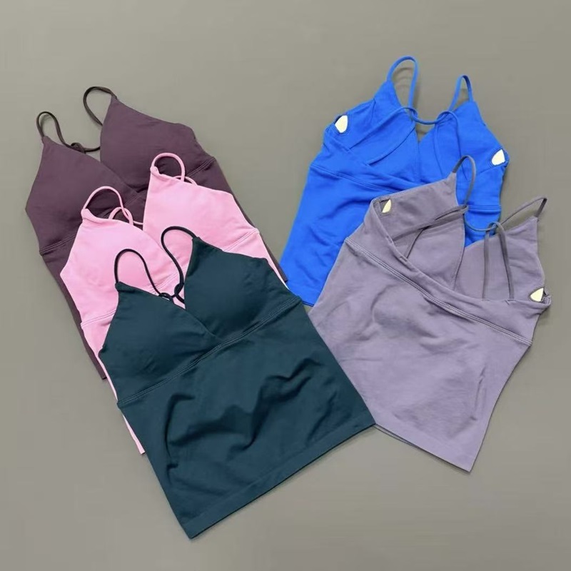 Suspender Tank Top - Vision Twist Front Longline Top Gym