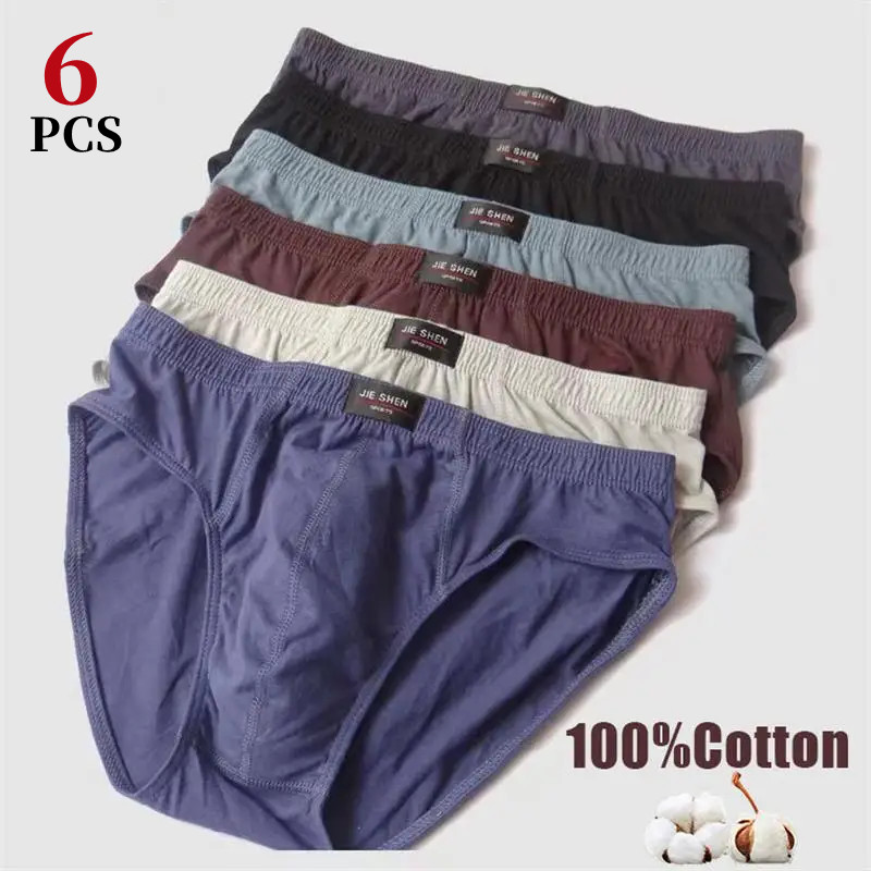 Boxer Brief Pack Cotton - 6Pcs/männer Unterwäsche Baumwolle Männer Mittleren Alters