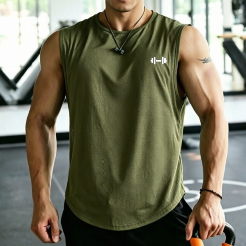 Undershirt Crew Neck - 2026 Herren Mesh Schnelltrocknendes Tanktop Bedrucktes