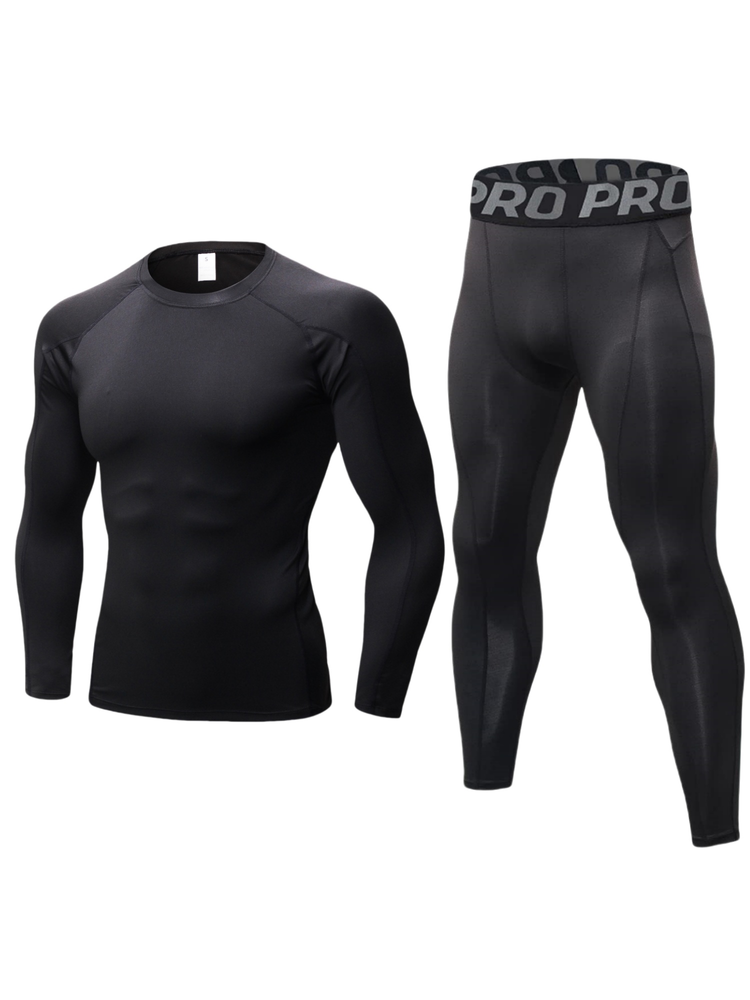 Compression Long Pant - Herren Workout Compression Set Hosen und