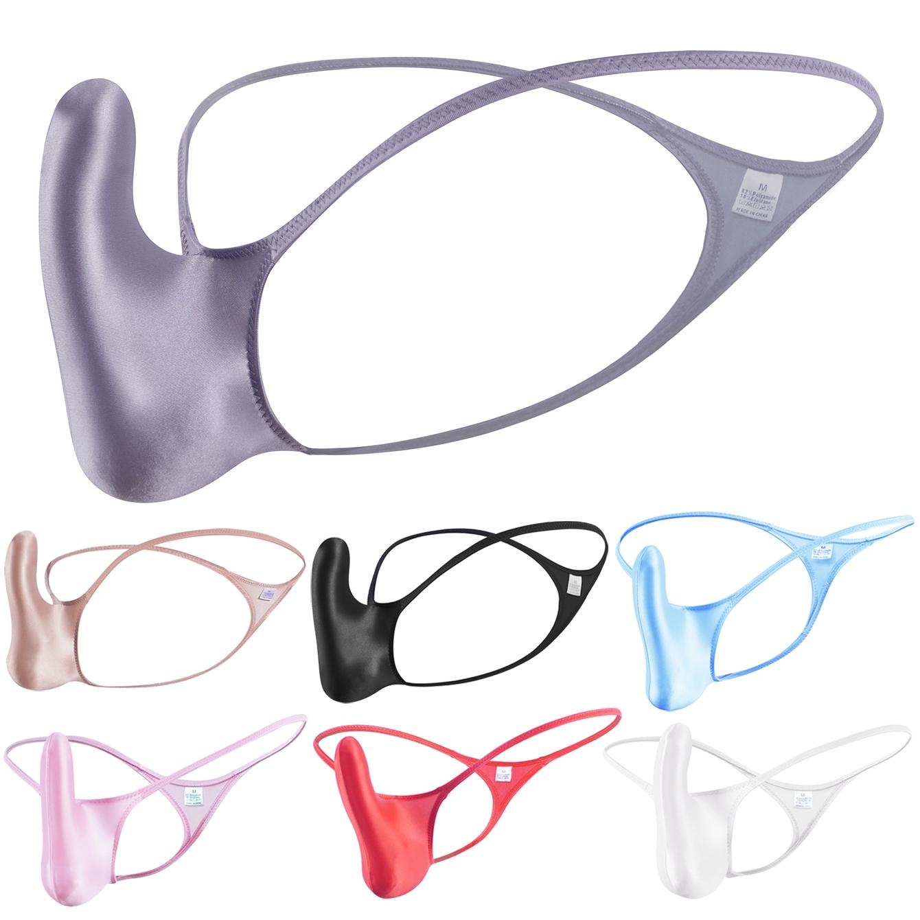 Jockstrap Athletic - YAULAANG Sexy Herren-Unterwäsche, glänzend, schwule Unterwäsche,