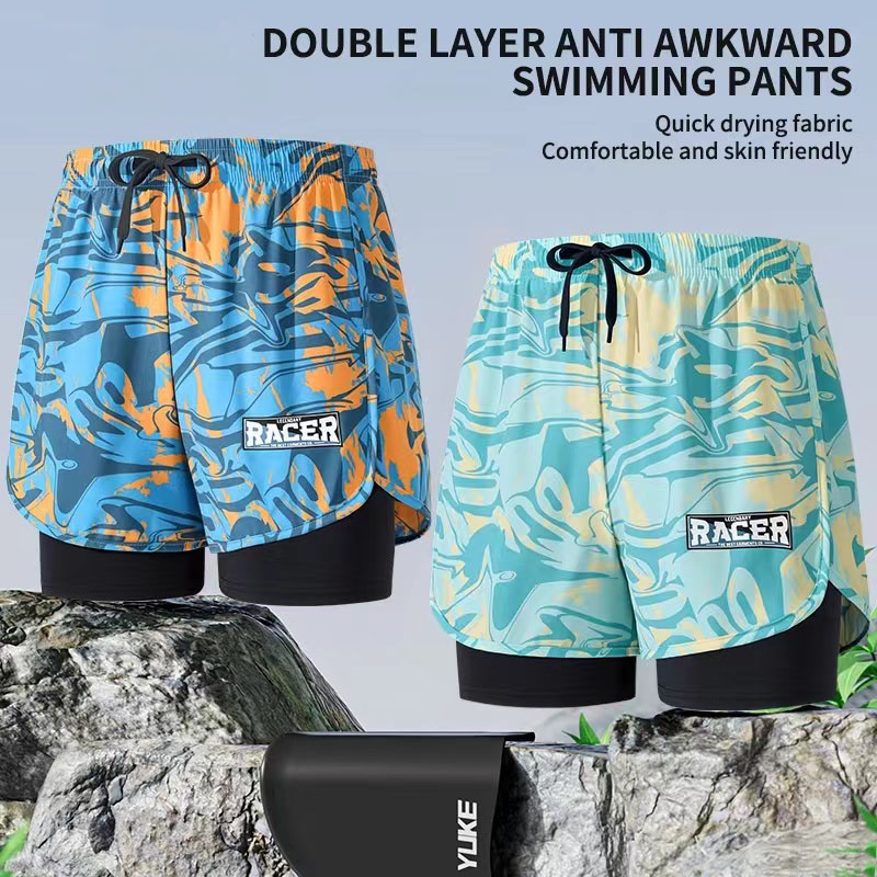 Trunk Breathable Men - Badehose für Erwachsene, doppellagig, schnell trocknend,