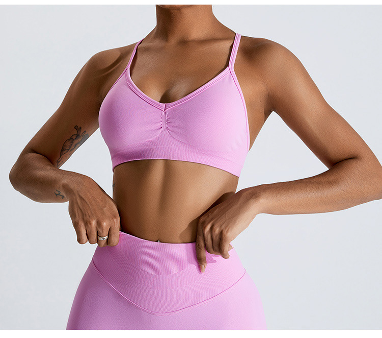 Quick Dry Underwear - Sommer Sexy Scrunch Sport-BH Gym-Top Damen