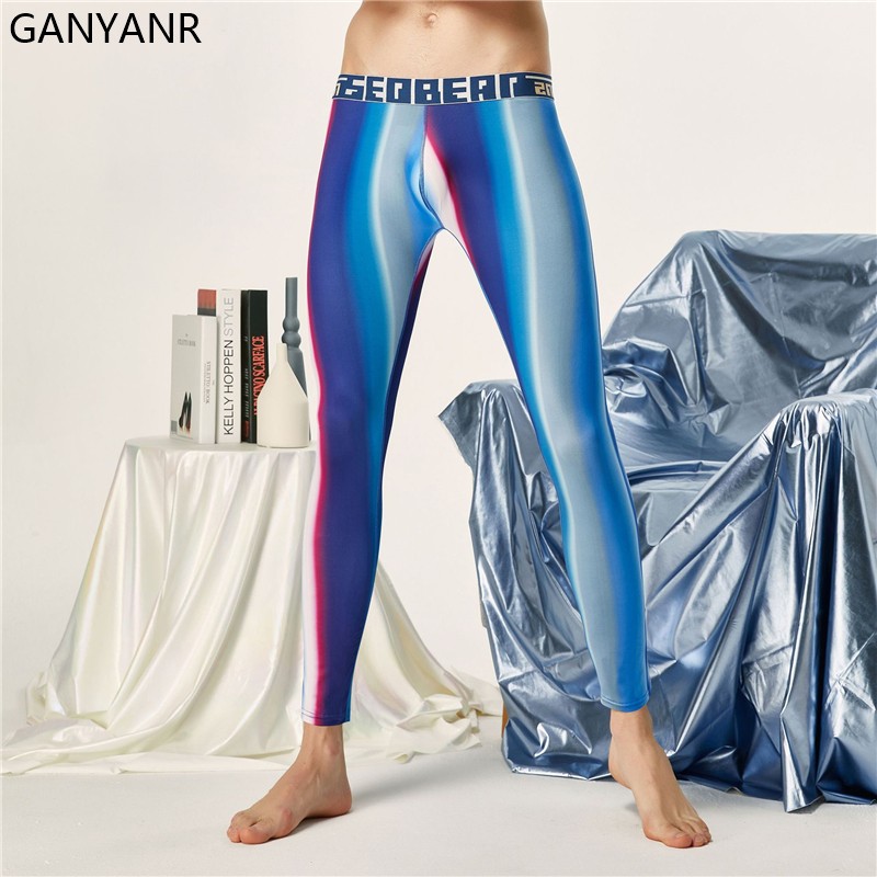 Compression Long Pant - GANYANR Laufhose Männer Kompression Hosen Gym