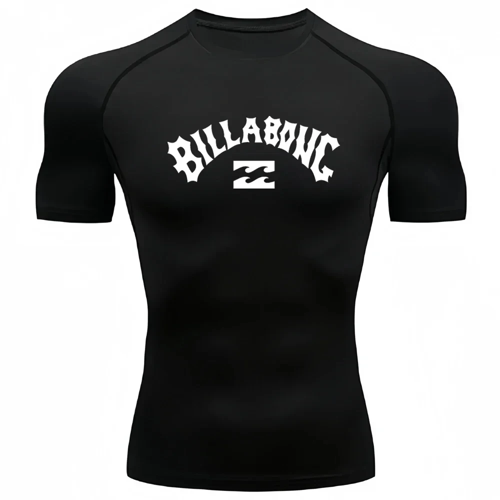 T Shirt Tight Fit - UV-Schutz-Tights für Herren, Rashguard, kurzärmeliger Badeanzug,