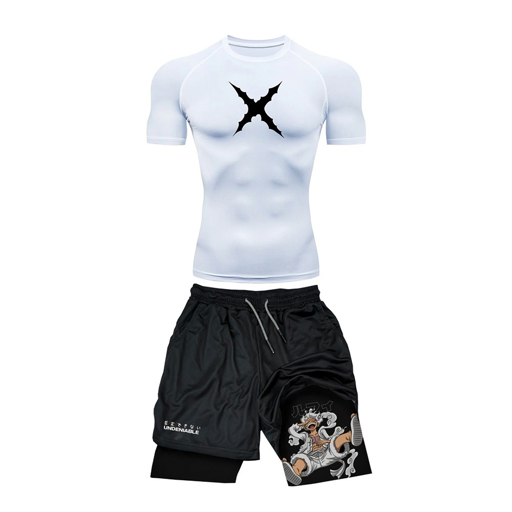 T Shirt Tight Fit - Sommer Neu ONE PIECE Luffy Eng