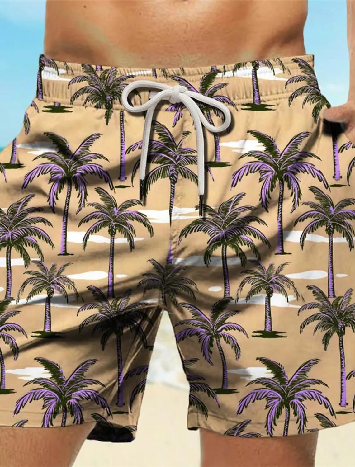 Tropical Palm Tree 3D-gedruckt – Trunk Breathable Men Bewertung und Preis