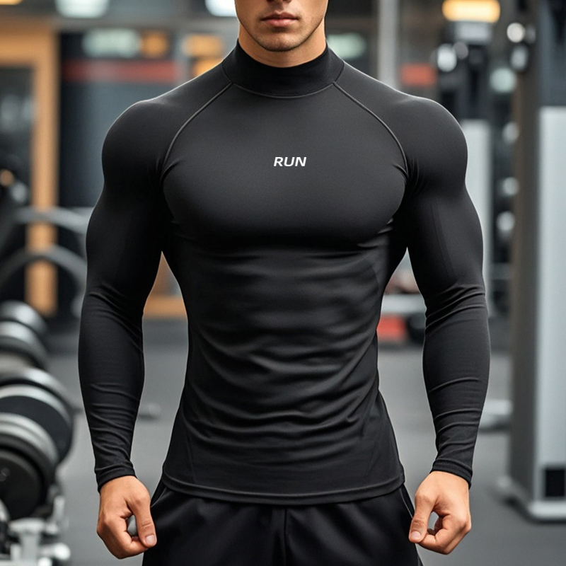 Herren Lauf Rollkragenpullover – T Shirt Tight Fit Bewertung und Preis
