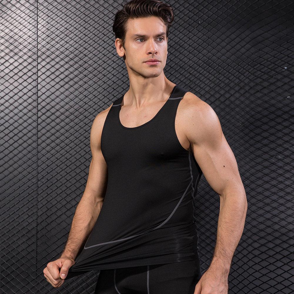 Männer schwarz Sport dünne Wes – T Shirt Tight Fit Bewertung und Preis