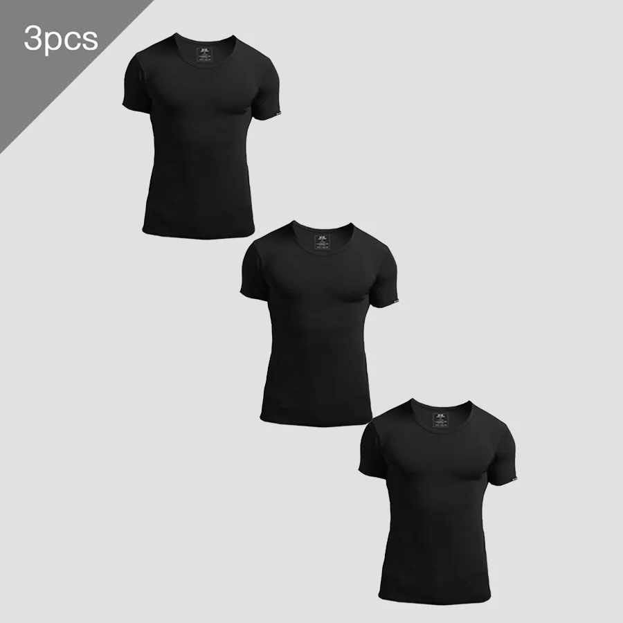 3-teiliges Herren-Sommer-T-Shi – Undershirt Crew Neck Bewertung und Preis