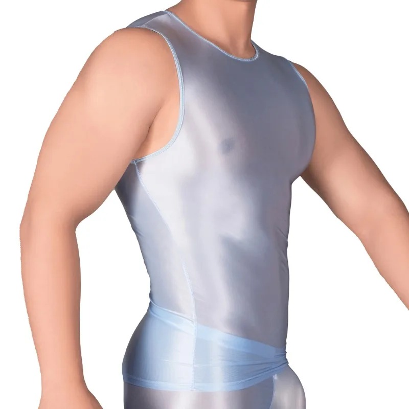 Einfarbige, schmale, glatte, ä – Sleeveless Undershirt Bewertung und Preis
