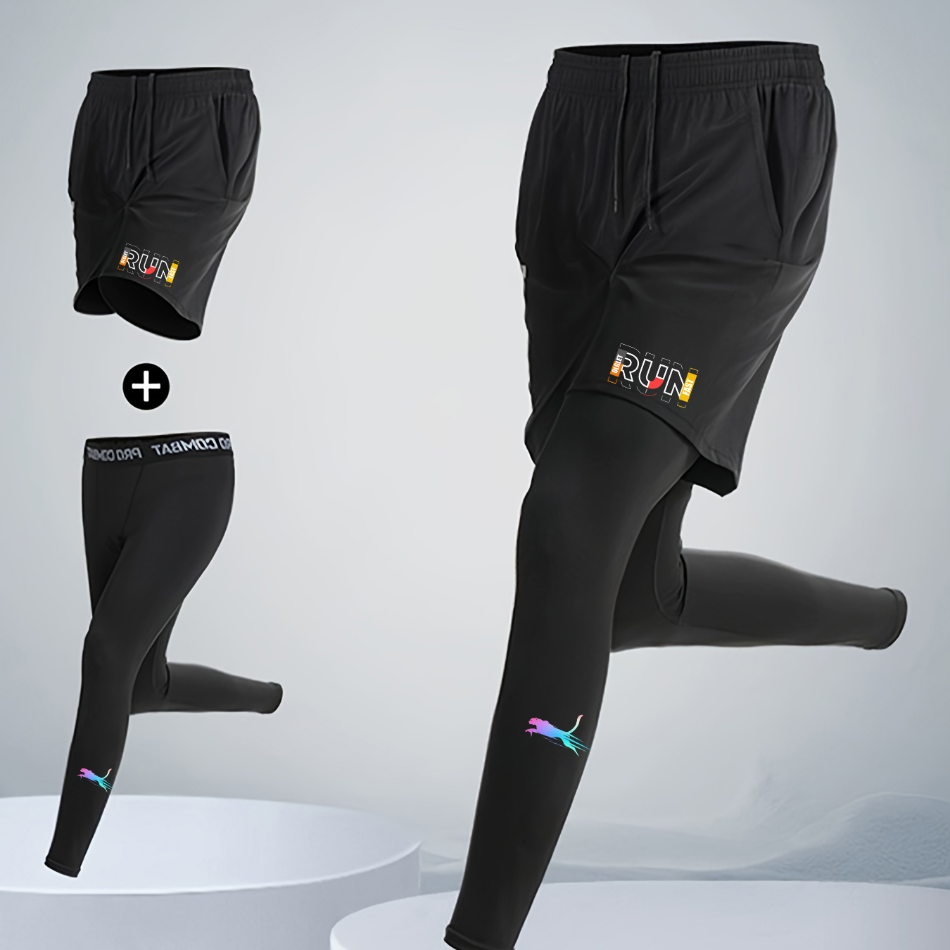 Herren Lauf- und Jogging-Set 2 – Compression Shorts Athletes Bewertung und Preis