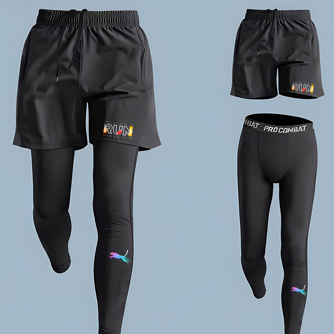 Herren Lauf- und Jogging-Set 2 – Compression Shorts Athletes Bewertung und Preis