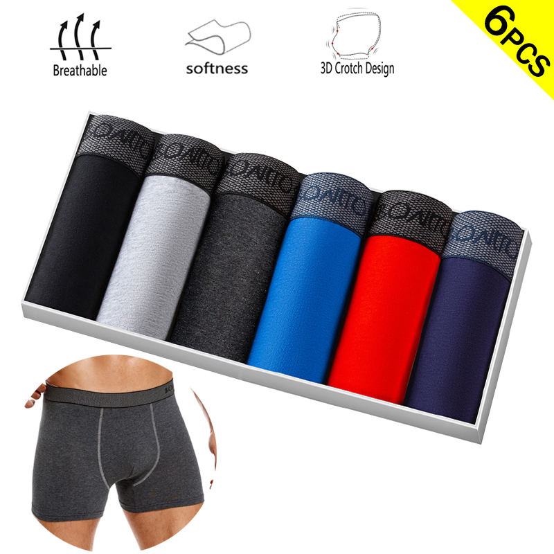 6 teile/paket Boxer Briefs Ein – Multi Pack Underwear Bewertung und Preis