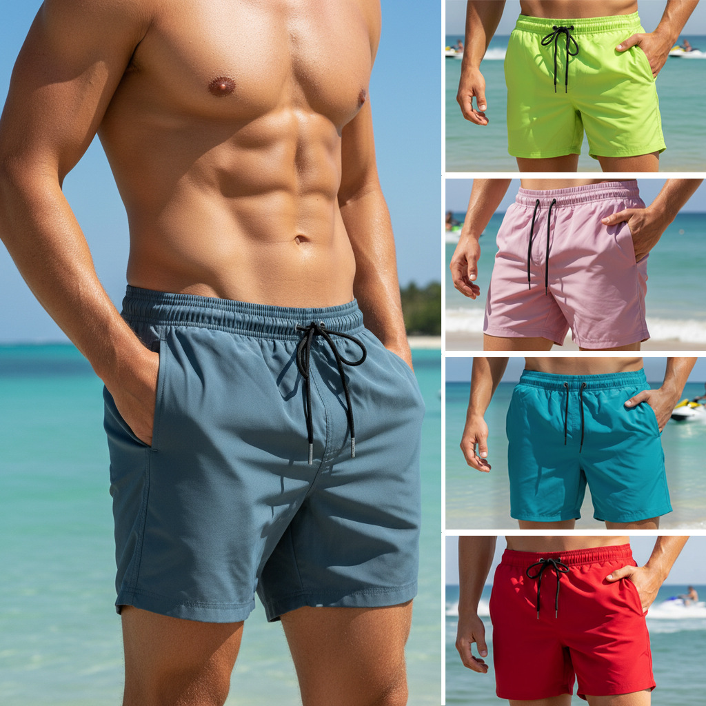 Sommer Herren Einfarbige Bades – Trunk Breathable Men Bewertung und Preis