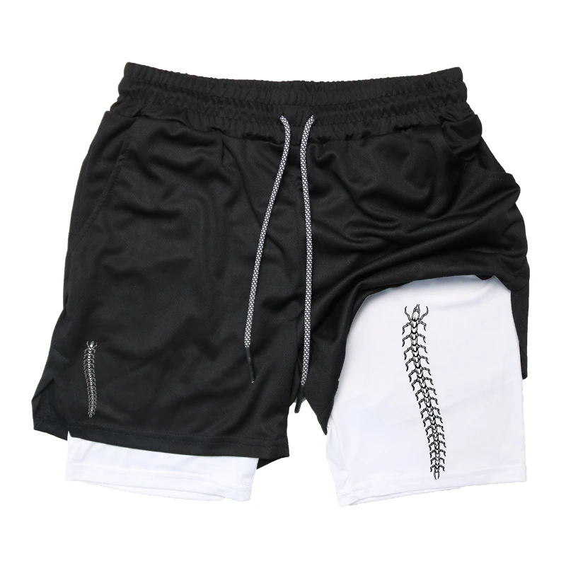 Bedruckte 2-in-1-Laufshorts fü – Compression Shorts Athletes Bewertung und Preis