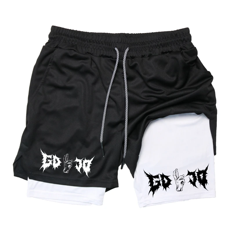 Bedruckte 2-in-1-Laufshorts fü – Compression Shorts Athletes Bewertung und Preis
